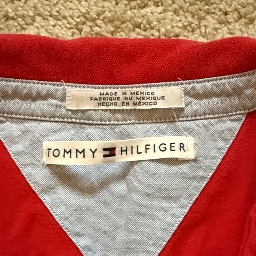 Tommy Hilfiger Red Sleeveless Tank Top vintage - Picture 2 of 2